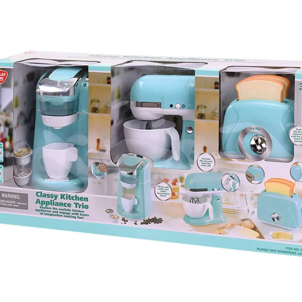 Kitchen Appliance Three Pack Pastel‎ Blue With Working Features